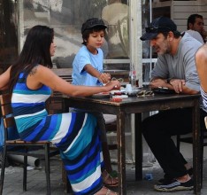 Cem Özer Nurgül Yeşilçay Bebek 'te buluştu nurgul yesilcay cem ozer bebek