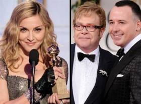 Altın Küre Ödül Töreni'nde Madonna Elton John gerginliği! madonna elton john altin kure