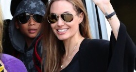 Angelina Jolie & Kids Touch Down In Sydney