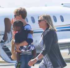 Charlize Theron And Her Son Jackson Theron Leave LA