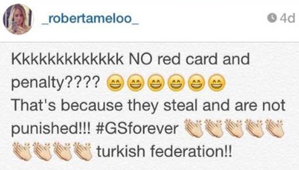 Melo'nun eşinden Fenerbahçe penaltısına tepki 3 roberta melo instagram