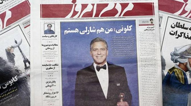 george-clooney-iran-gazete