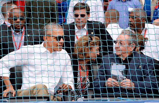 Obama ailesi Küba seyahatlerinin son gününde beyzbol maçı izledi 3 Obama Küba