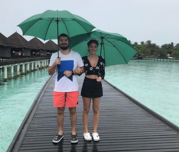  Seda Bakan ve eşi Ali Erel Maldivler'de