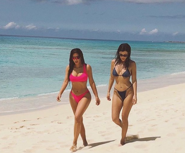 Kardashianlar Turks ve Caicos Adaları’nda tatilde