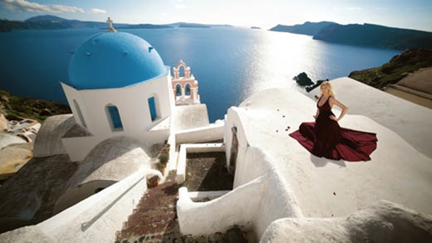 Yeşim Erçetin’in tercihi Santorini Adası