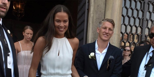 Venedik'te evlendiler! 4 schweinsteiger ana ivanovic venedik