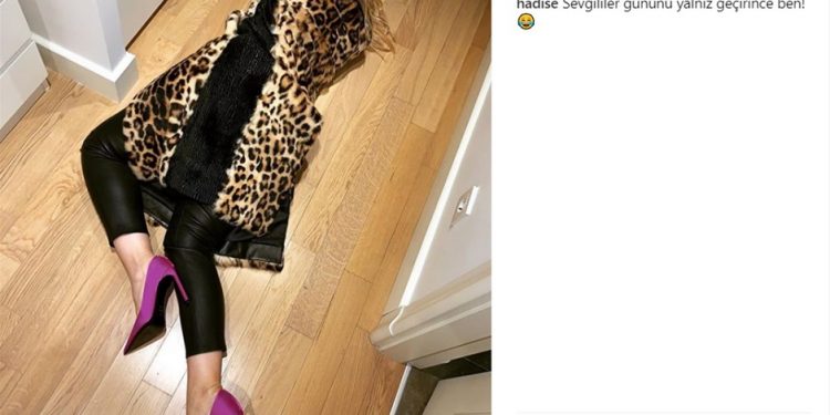 Hadise kendini yere attı 1 Hadise kendini yere attı