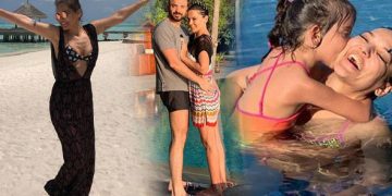 Demet Akalın da Maldivler’de