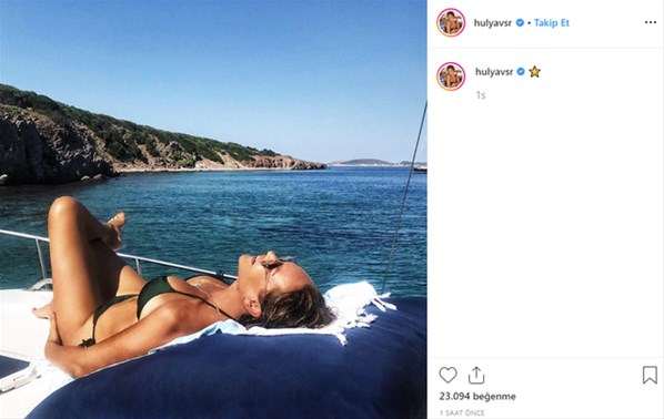 Hülya Avşar'dan bikinili poz 2 hulya avsar bikinili