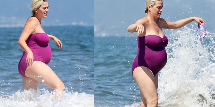 Hamile Katy Perry dalgalara savaş açtı 1 Hamile Katy Perry dalgalara savaş açtı