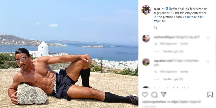 Nusret Mykonos ‘tan meşhur taşıyla fotoğraf paylaştı 1 Nusret Mykonos ‘tan meşhur taşıyla fotoğraf paylaştı