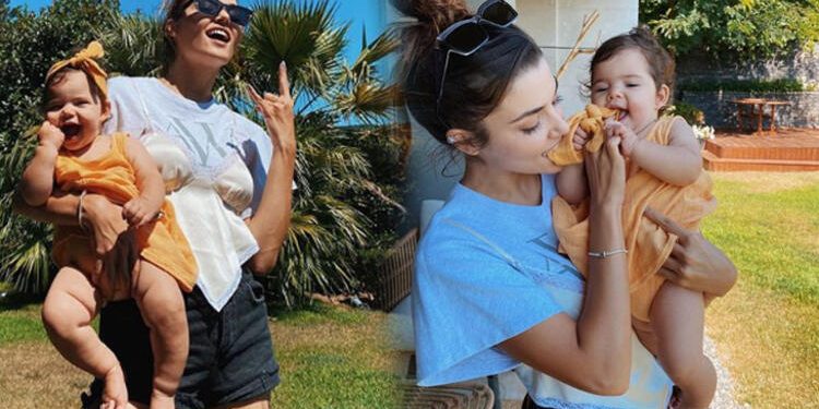 Hande Erçel ‘in tişörtü olay yarattı! 1 Hande Erçel ‘in tişörtü olay yarattı!