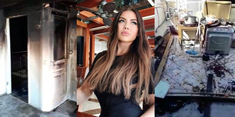 Şarkıcı Lara ‘nın evi küle döndü 1 Şarkıcı Lara ‘nın evi küle döndü