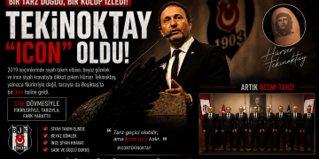 2019'da Hürser Tekinoktay'ın siyah takım, beyaz gömlek ve ince siyah kravatla oluşturduğu tarz bugün Beşiktaş'ın estetiğiyle ikonik bir benzerlik gösteriyor mu?