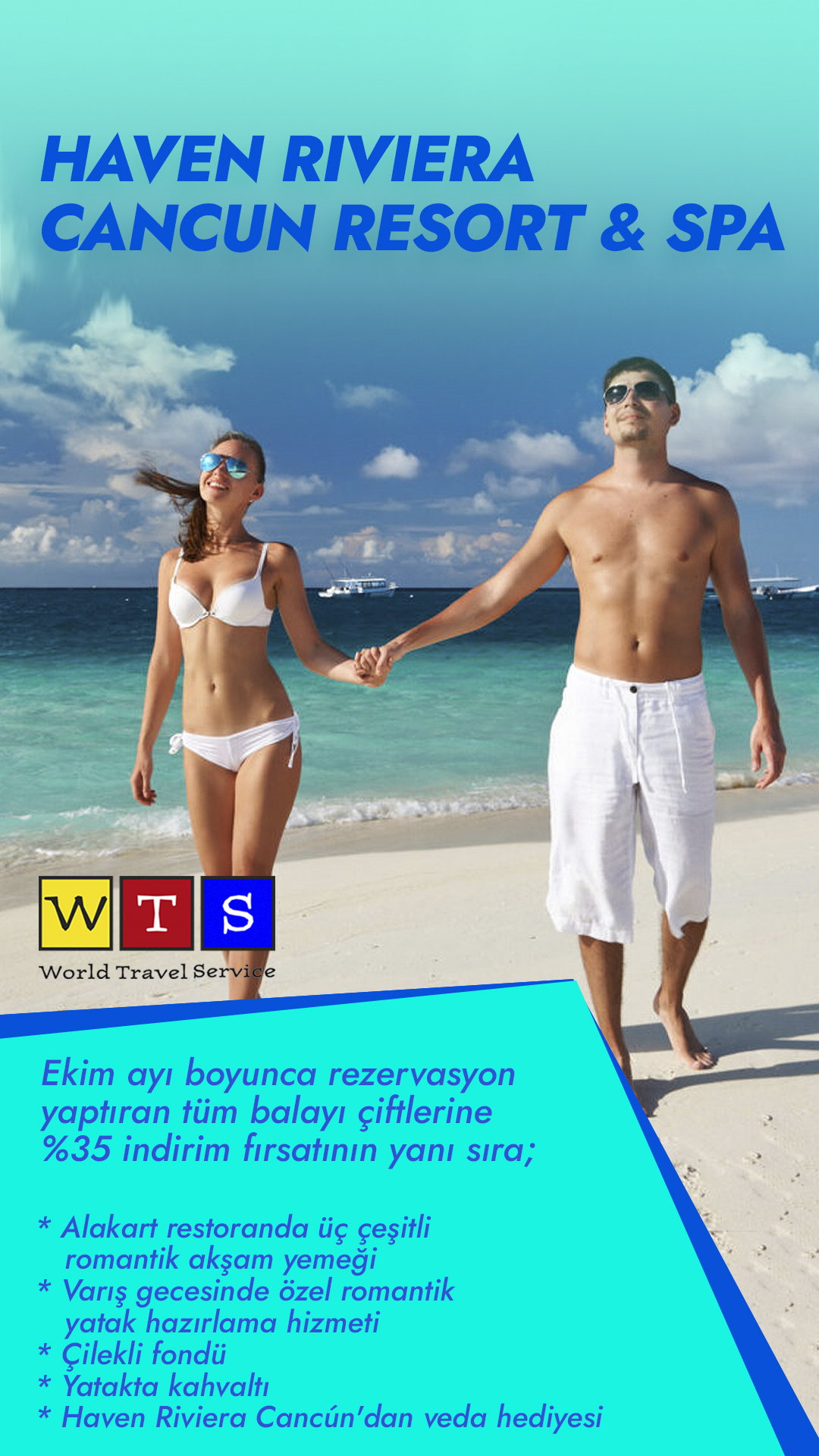 Haven Riviera Cancun Resort ve Spa Balayı Kampanyası