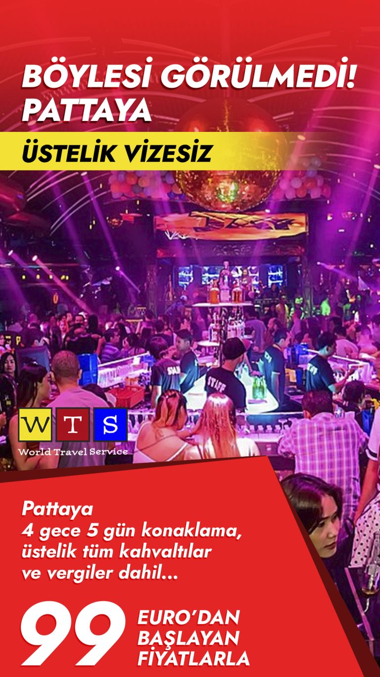 Pattaya 4 gece 5 gün konaklama — 99 Euro’dan başlayan fiyatlarla